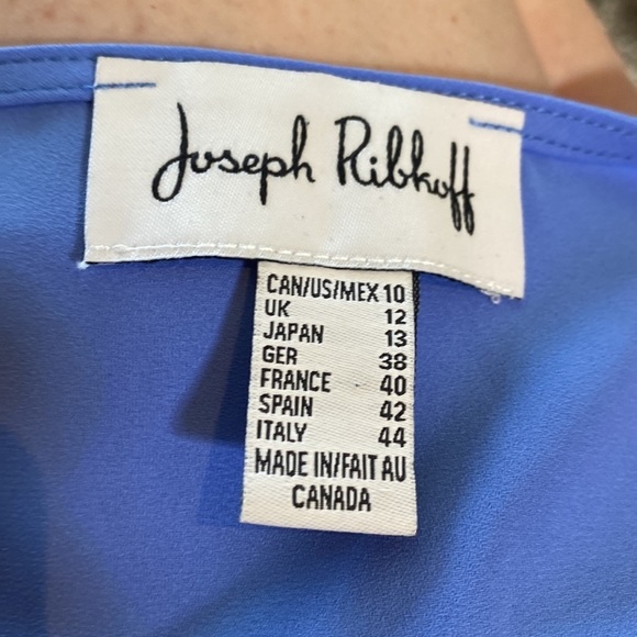 Joseph Ribkoff Chiffon Keyhole Neckline Double Layer Sleeveless Blouse Size 10 - Picture 4 of 9